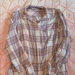 Pink plaid old navy shirt